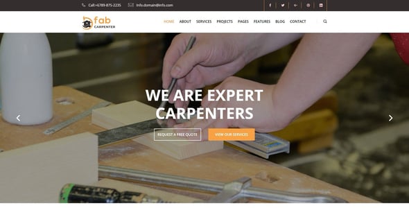 Carpenter Website Design Services