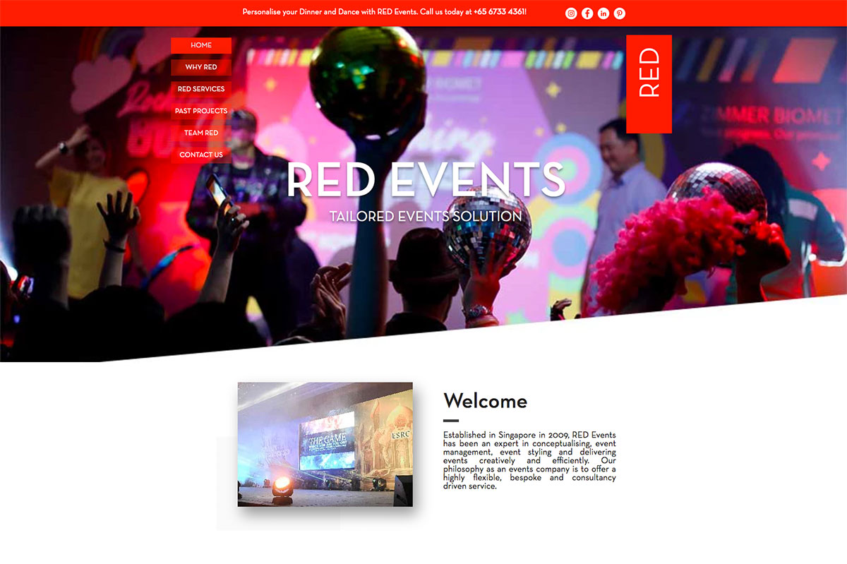 Event Website Design Services