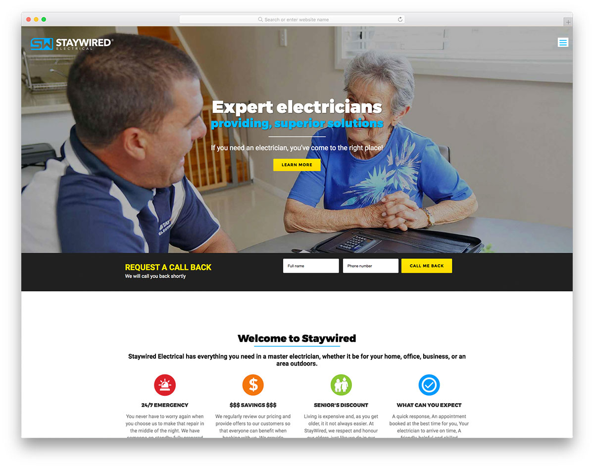 Electrician Website Design Services