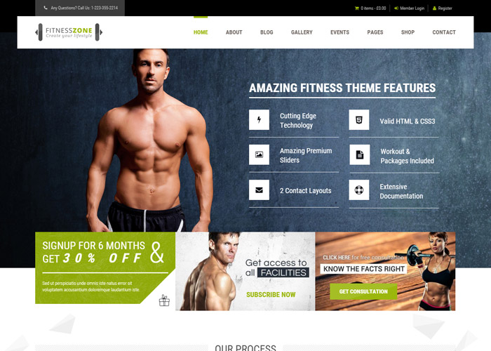 Fitness Website Design Services