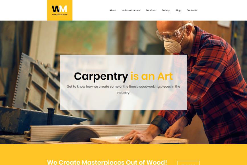 Carpenter Website Design Services