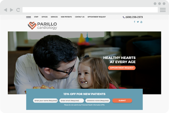 Cardiology Website Design Services