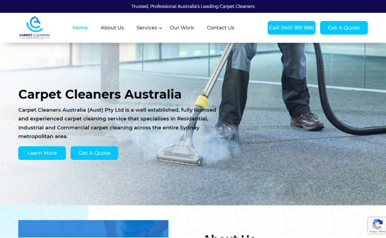 Carpet Cleaner Website Design Services