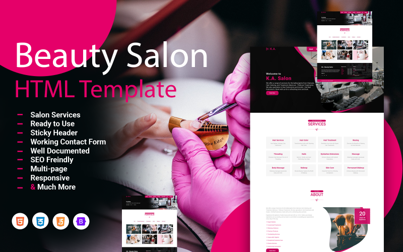 Salon Website Design Services Company