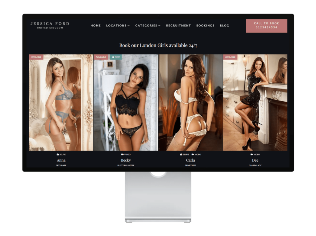 Escort Website Design Service