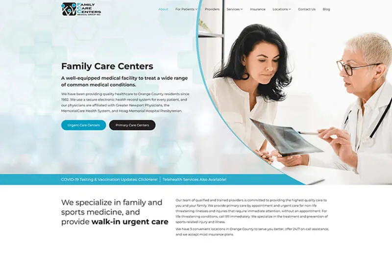 Health Care Website Design Services Company