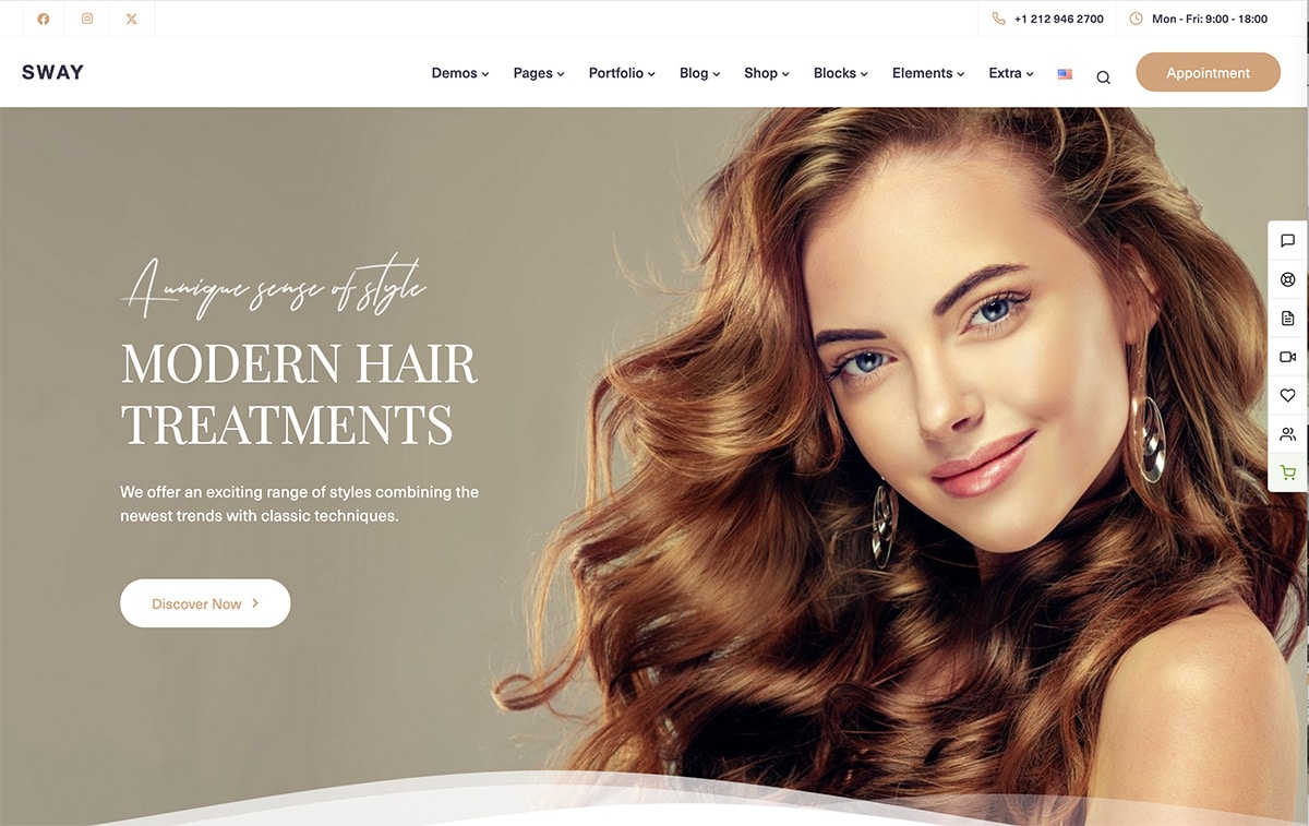 Salon Website Design Services Company