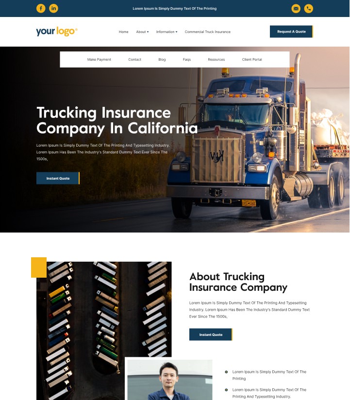 Insurance website Design Company