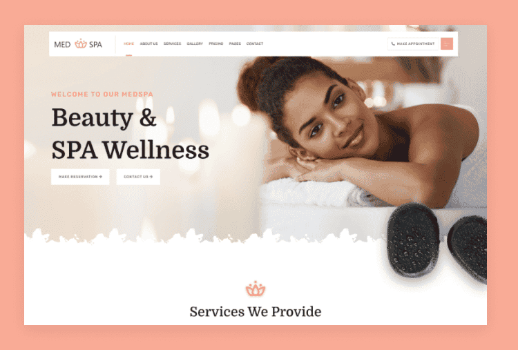 Spa Website Design Services