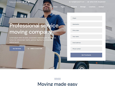 Packers and Movers Website Design Services