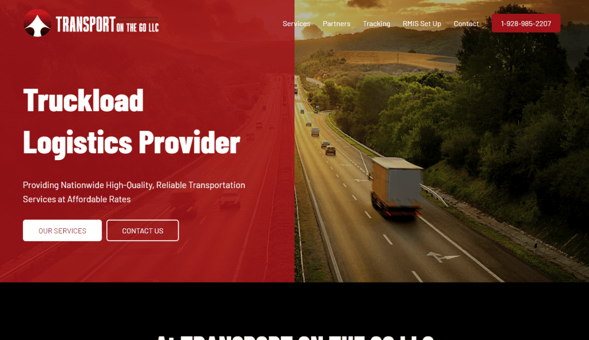 Transport Website Design Services