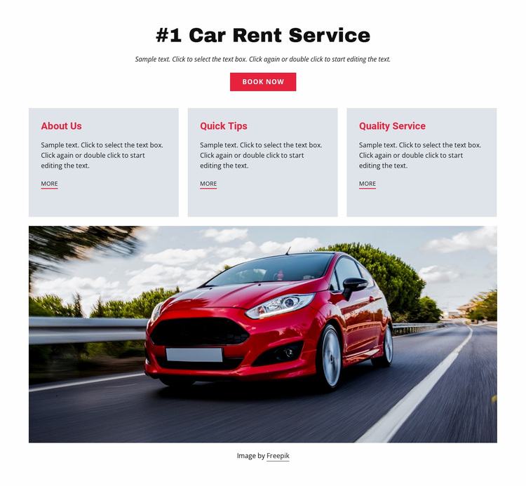 Car Rental Website Design Services